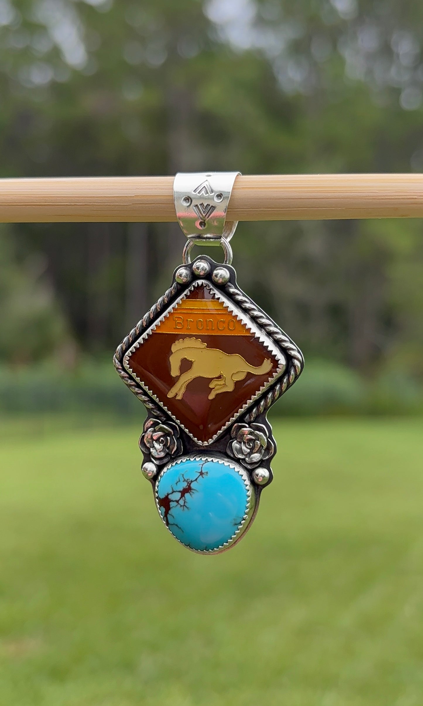 Bronco Turquoise Pendant