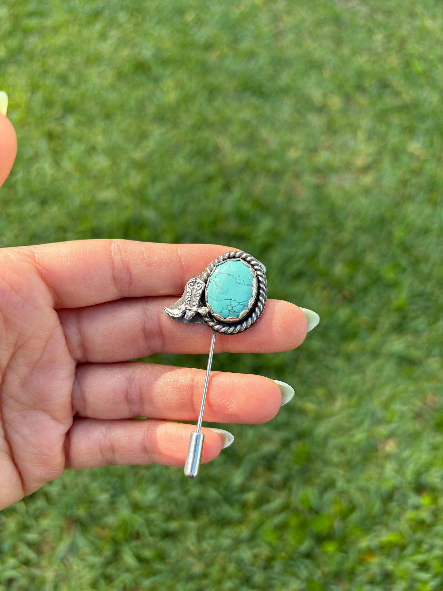 Turquoise Brooche / Lapel Pin