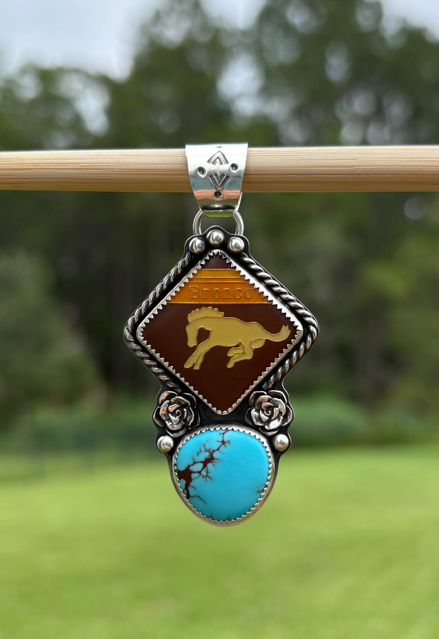 Bronco Turquoise Pendant