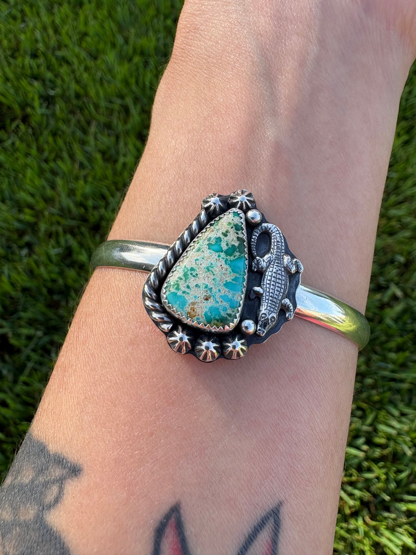 Gator Sonoran Turquoise Cuff