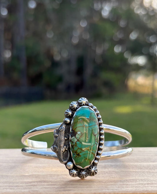 Gator Turquoise Cuff 1