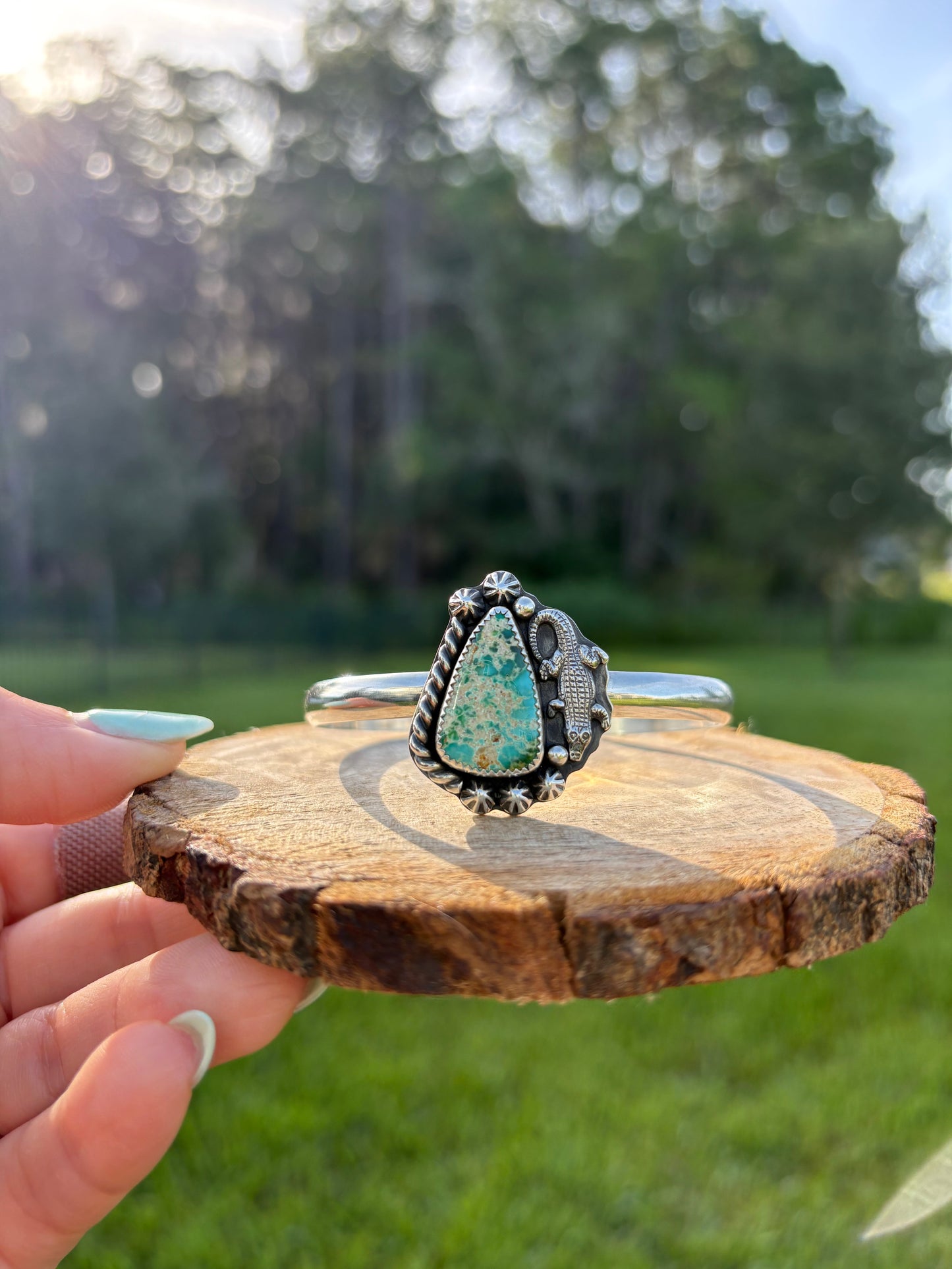 Gator Sonoran Turquoise Cuff