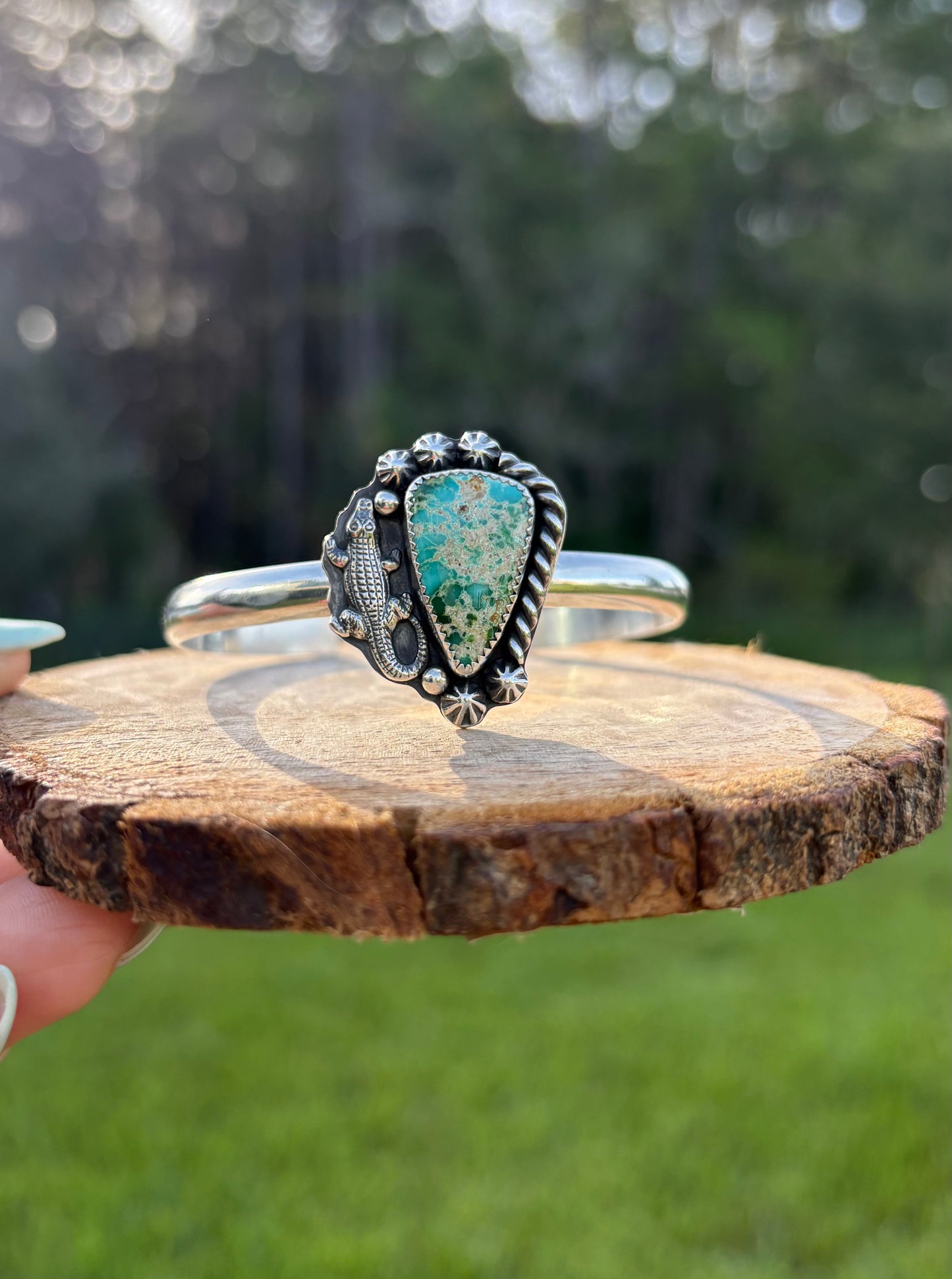 Gator Sonoran Turquoise Cuff