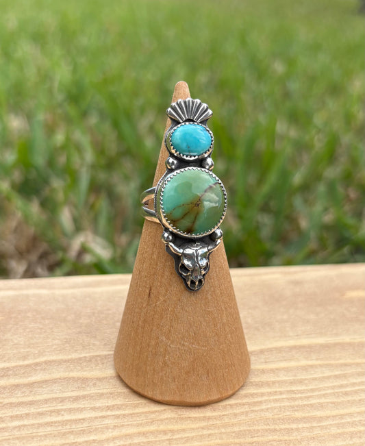 Turquoise & Ox Ring