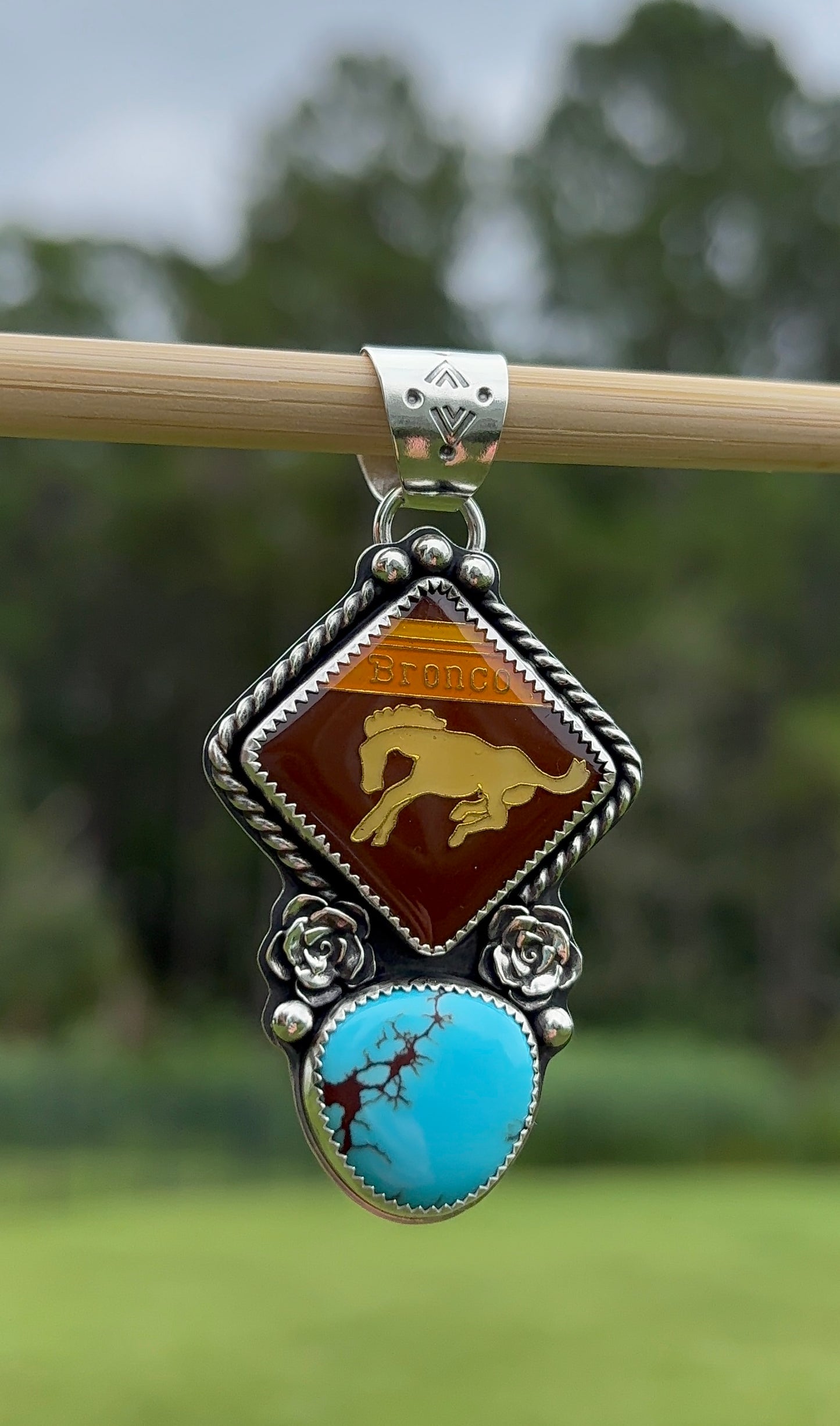 Bronco Turquoise Pendant