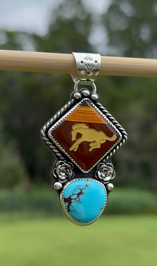 Bronco Turquoise Pendant