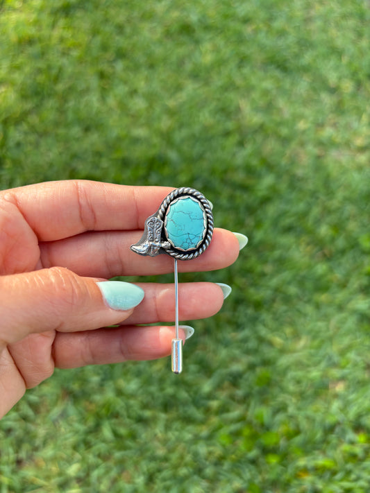 Turquoise Brooche / Lapel Pin