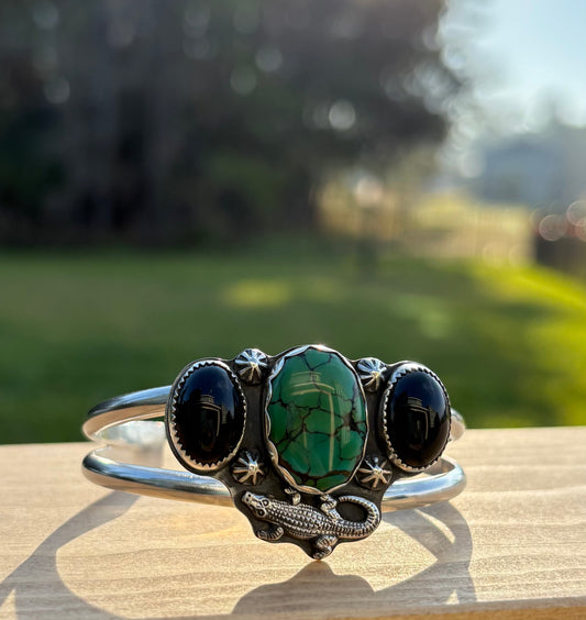 Gator Turquoise Cuff 2